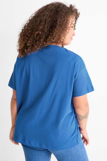 Dames - T-shirt - regular fit - blauw