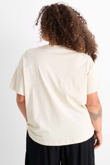 Damen - T-Shirt - Regular Fit - hellbeige