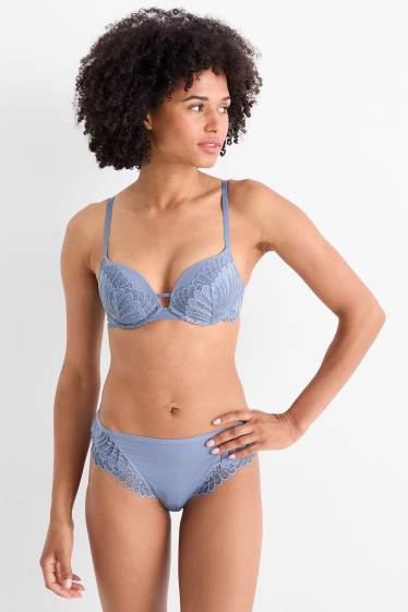 Damen - Slip - blau