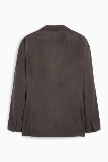 Pánské - Sako - regular fit - strukturované - tmavošedá