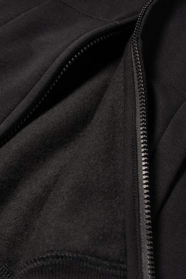 Kinder Jungen - Sweatjacke mit Kapuze - schwarz