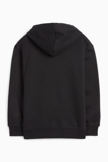 Kinder Jungen - Sweatjacke mit Kapuze - schwarz
