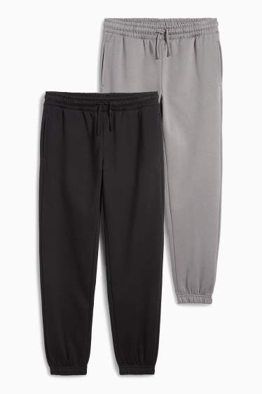 Kinder Jungen - Multipack 2er - Jogginghose - schwarz