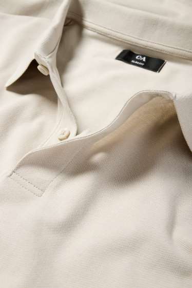 Herren - Poloshirt - beige