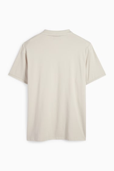 Herren - Poloshirt - beige