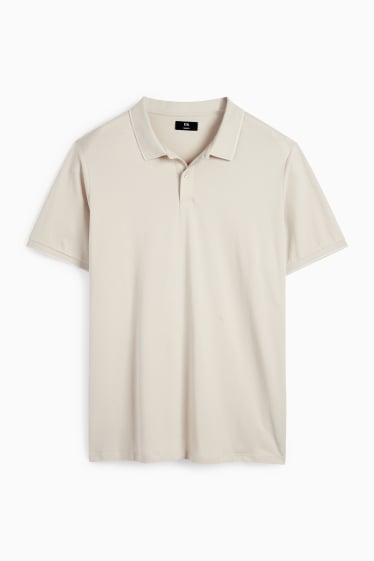 Herren - Poloshirt - beige