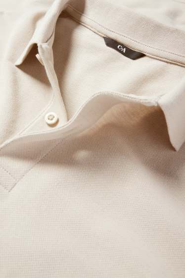 Herren - Poloshirt - beige