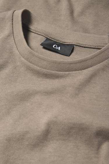 Herren - T-Shirt - Regular Fit - taupe