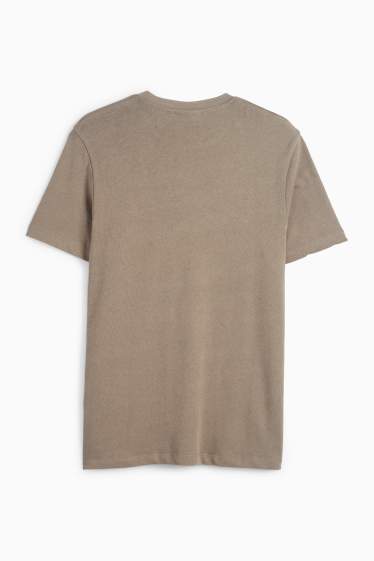 Herren - T-Shirt - Regular Fit - taupe
