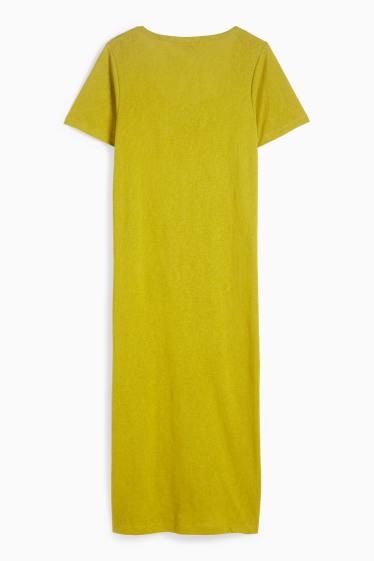 Femei - Rochie-tricou - kaki