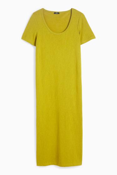Femei - Rochie-tricou - kaki
