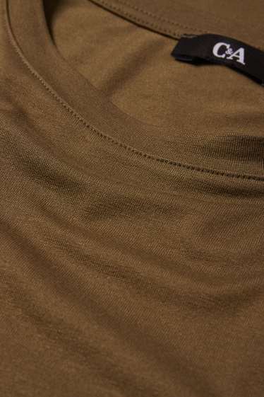 Dames - Basic T-shirt - bruin