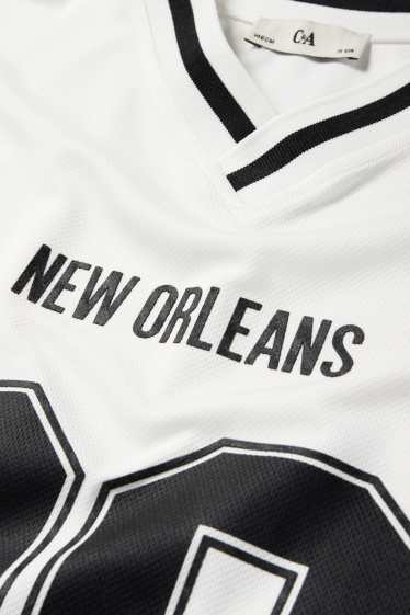 Kinder Mädchen - New Orleans - Kurzarmshirt - weiß