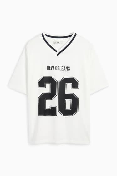 Kinder Mädchen - New Orleans - Kurzarmshirt - weiß