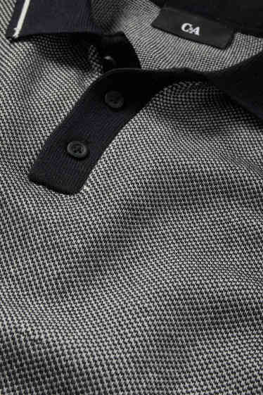 Uomo - Polo in maglia - grigio