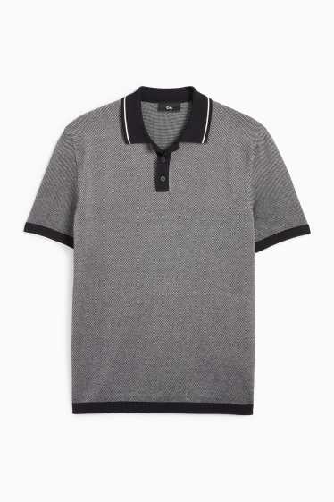 Uomo - Polo in maglia - grigio