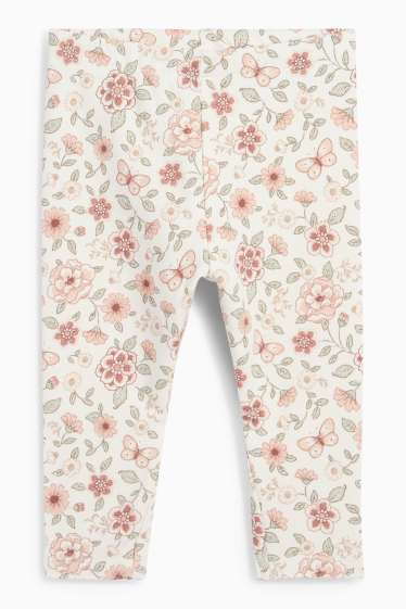 Baby Mädchen - Blümchen - Baby-Outfit - 3 teilig - mintgrün