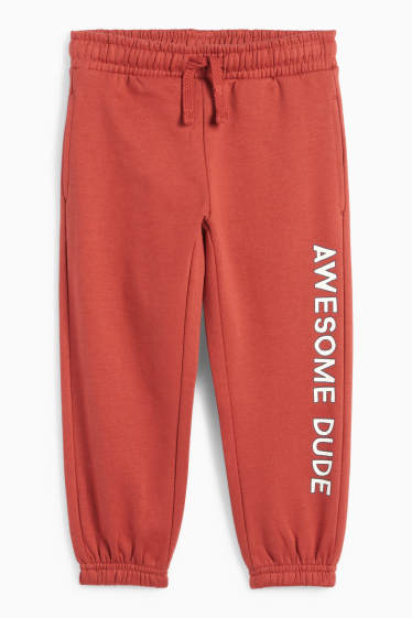 Kinder Jungen - Jogginghose - dunkelorange