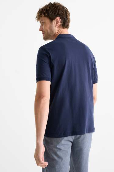 Men - Henley top - dark blue