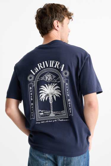 Herren - T-Shirt - Relaxed Fit - dunkelblau
