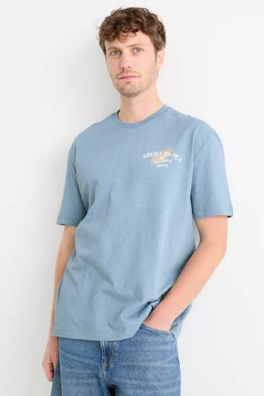 Herren - T-Shirt - Regular Fit - hellblau