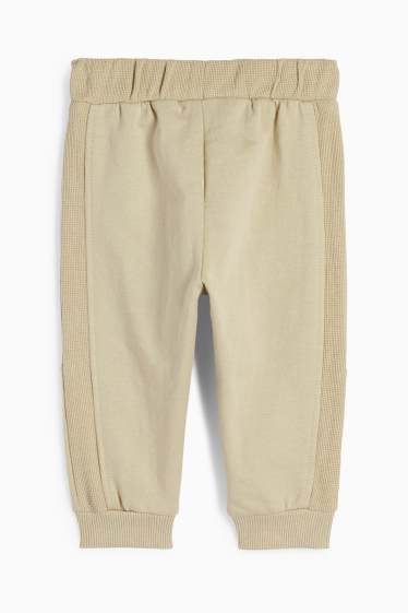 Baby: jongens - Babyjoggingbroek - beige