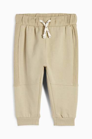 Baby: jongens - Babyjoggingbroek - beige