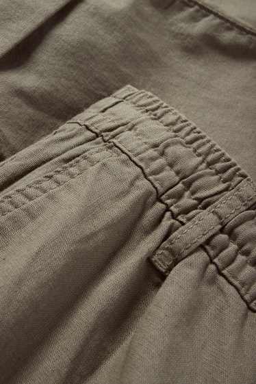 Herren - Cargohose - Tapered Fit - khaki