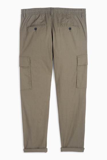 Herren - Cargohose - Tapered Fit - khaki