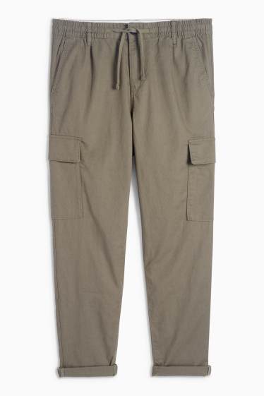 Herren - Cargohose - Tapered Fit - khaki