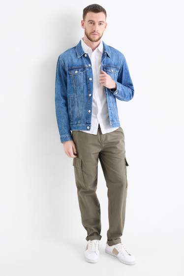 Herren - Cargohose - Tapered Fit - khaki