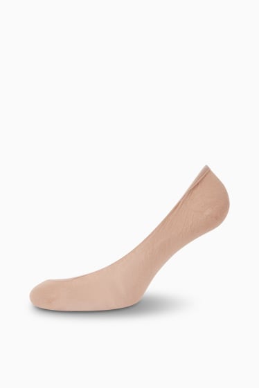 Damen - Multipack 3er - Füßlinge - hellbeige