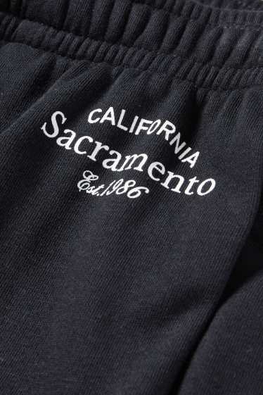 Kinder Mädchen - California - Sweat-Bermudas - schwarz