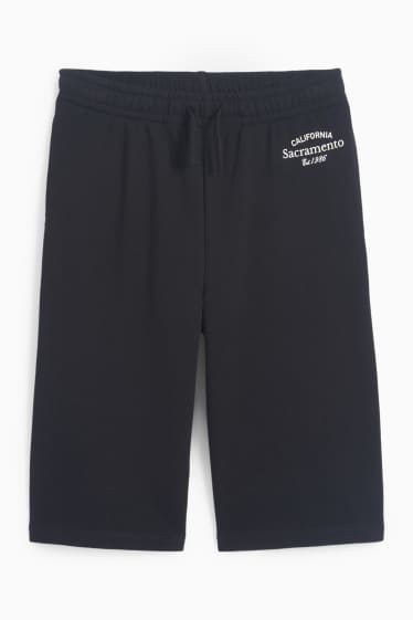 Kinder Mädchen - California - Sweat-Bermudas - schwarz
