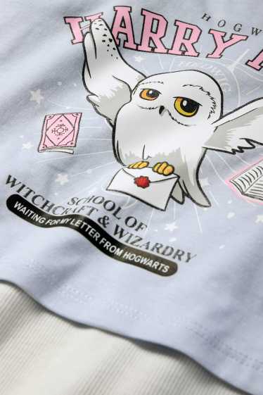 Kinder Mädchen - Harry Potter - Set - Kurzarmshirt und Top - 2 teilig - hellblau