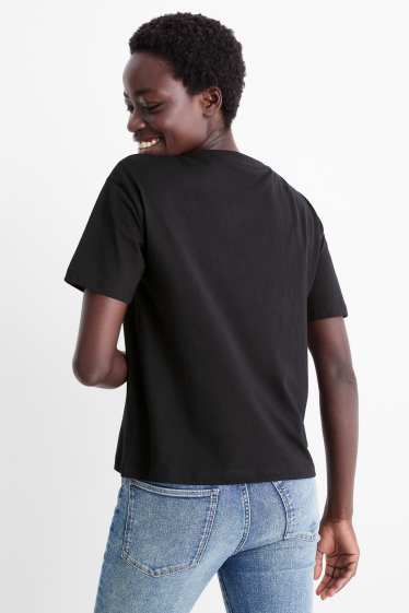 Kobiety - T-shirt - regular fit - czarny