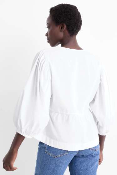Damen - Bluse - weiß
