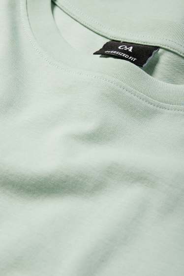 Herren - T-Shirt - Oversized - mintgrün