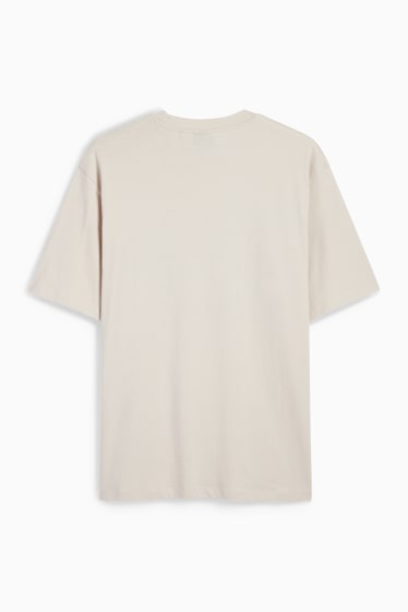 Herren - T-Shirt - Relaxed Fit - hellbeige