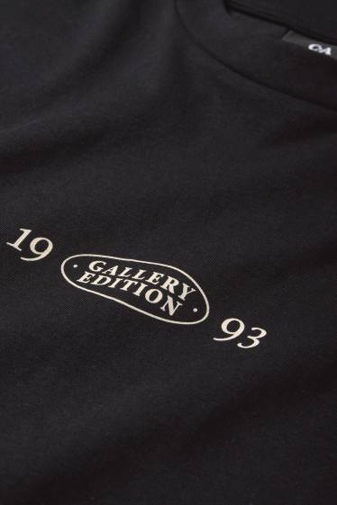 Herren - T-Shirt - Relaxed Fit - schwarz