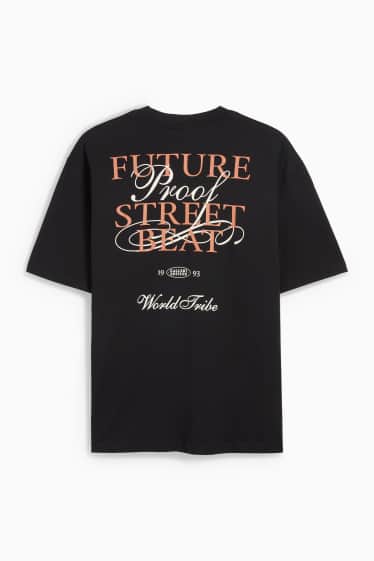 Herren - T-Shirt - Relaxed Fit - schwarz