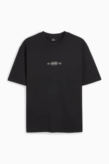 Herren - T-Shirt - Relaxed Fit - schwarz