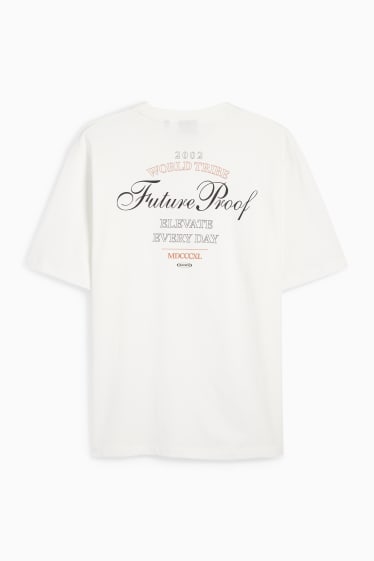 Herren - T-Shirt - Relaxed Fit - weiss