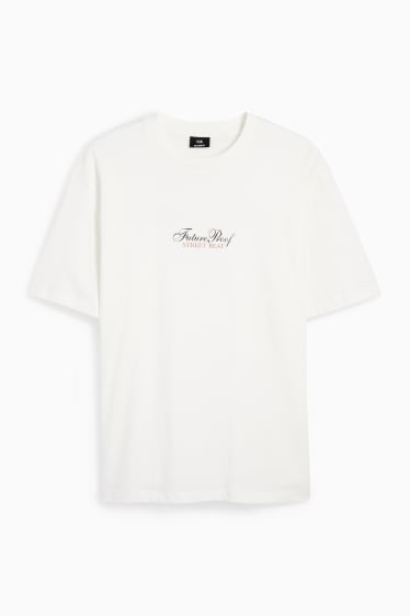 Herren - T-Shirt - Relaxed Fit - weiss