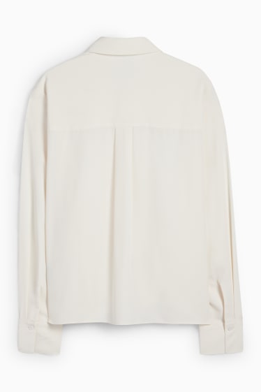 Damen - Bluse - cremeweiß