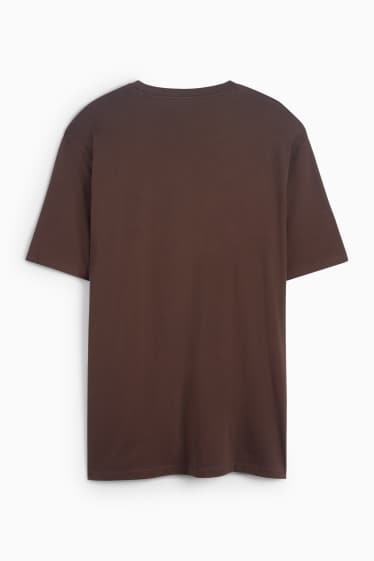 Herren - T-Shirt - Relaxed Fit - Tupac - dunkelbraun