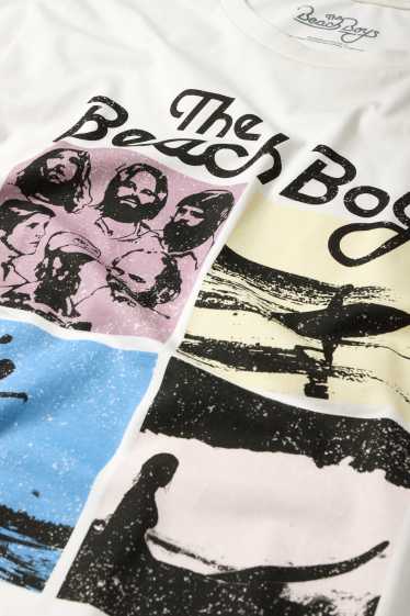 Herren - T-Shirt - Regular Fit - Beach Boys - cremeweiss