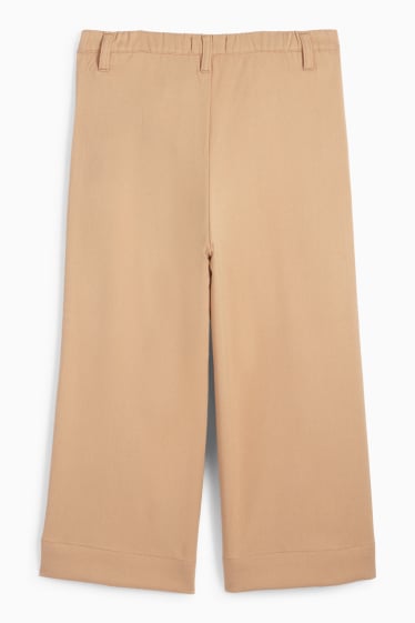 Kinder Mädchen - Stoffhose - hellbraun