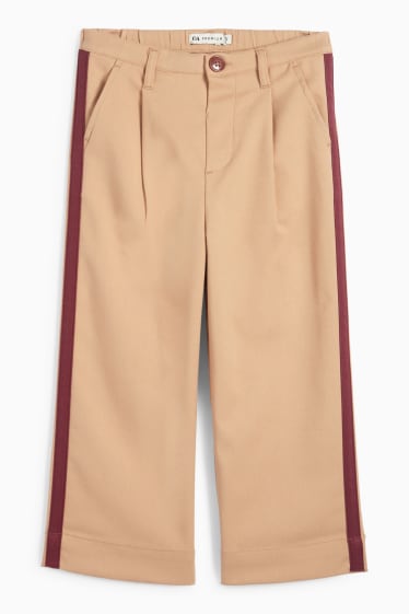 Kinder Mädchen - Stoffhose - hellbraun