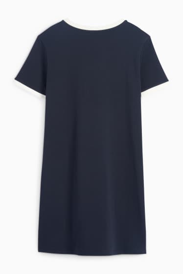 Mujer - Vestido estilo camiseta - azul oscuro